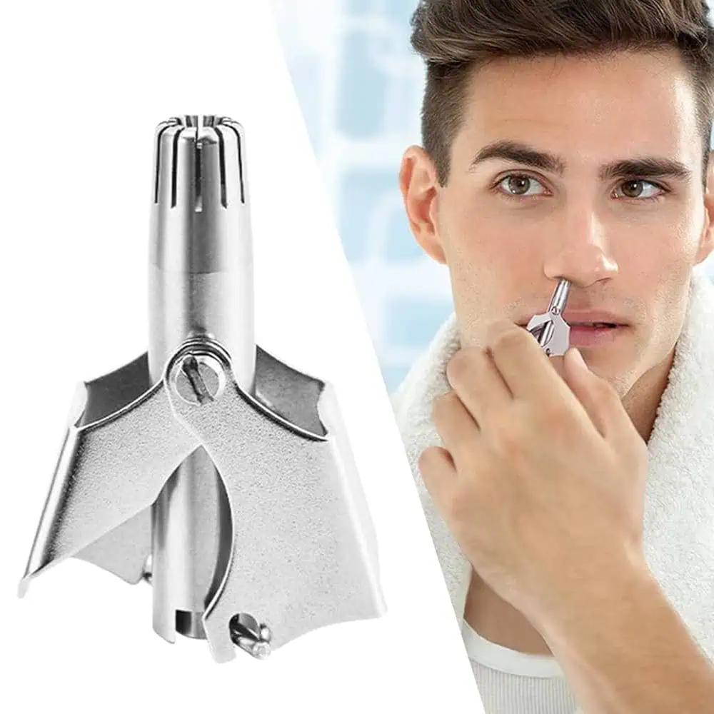 Nose Hair Trimmer Stainless Steel Silver