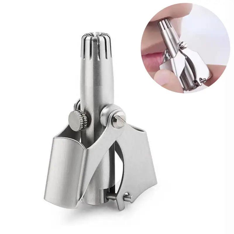 Nose Hair Trimmer Stainless Steel Silver
